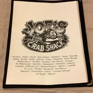 Black and White Restaurant Menu Art